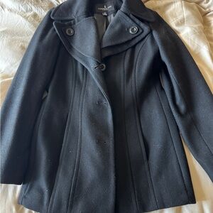 London Fog Women's Black Peacoat